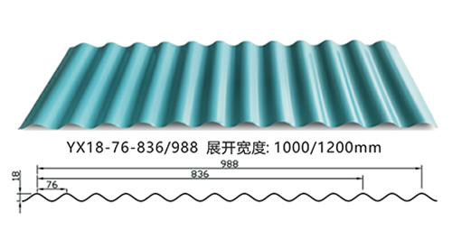 yx18-76-836型彩鋼瓦